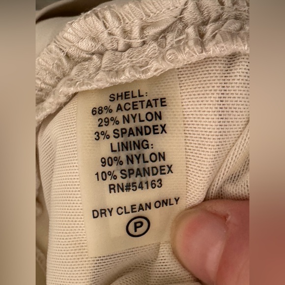 Calvin Klein Elegant Cream Dress size 14 - Picture 4 of 5